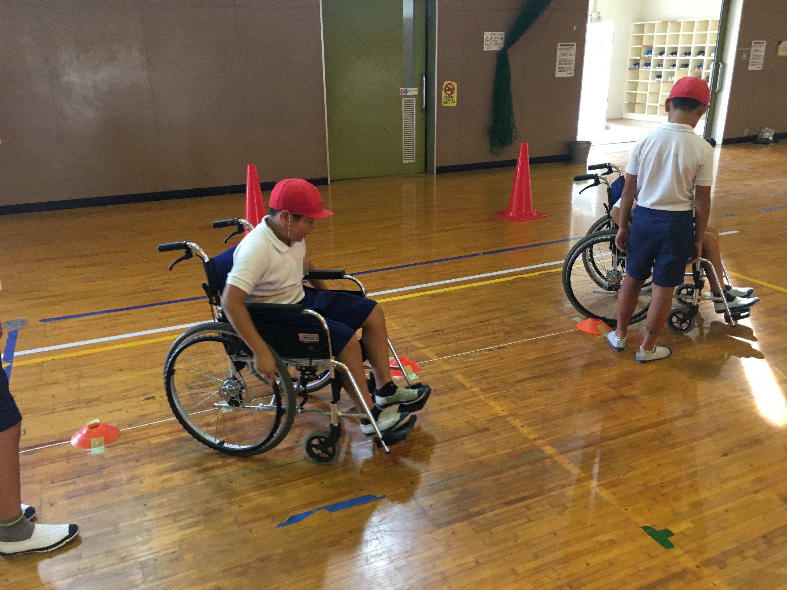 宮原小学校６年生が、車いす体験を行いました!!
