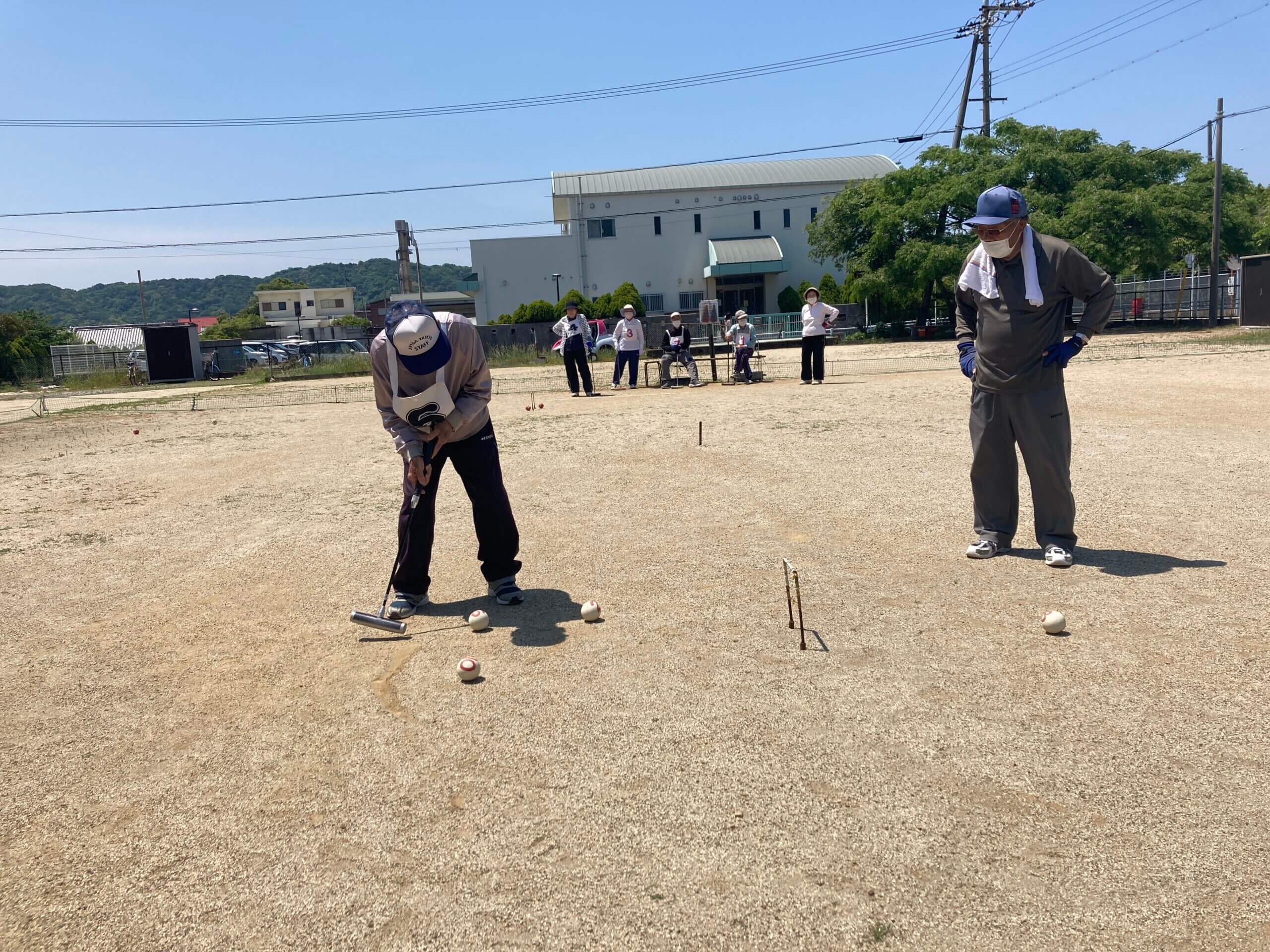 有田市社会福祉協議会主催　老人ゲートボール大会を開催しました。