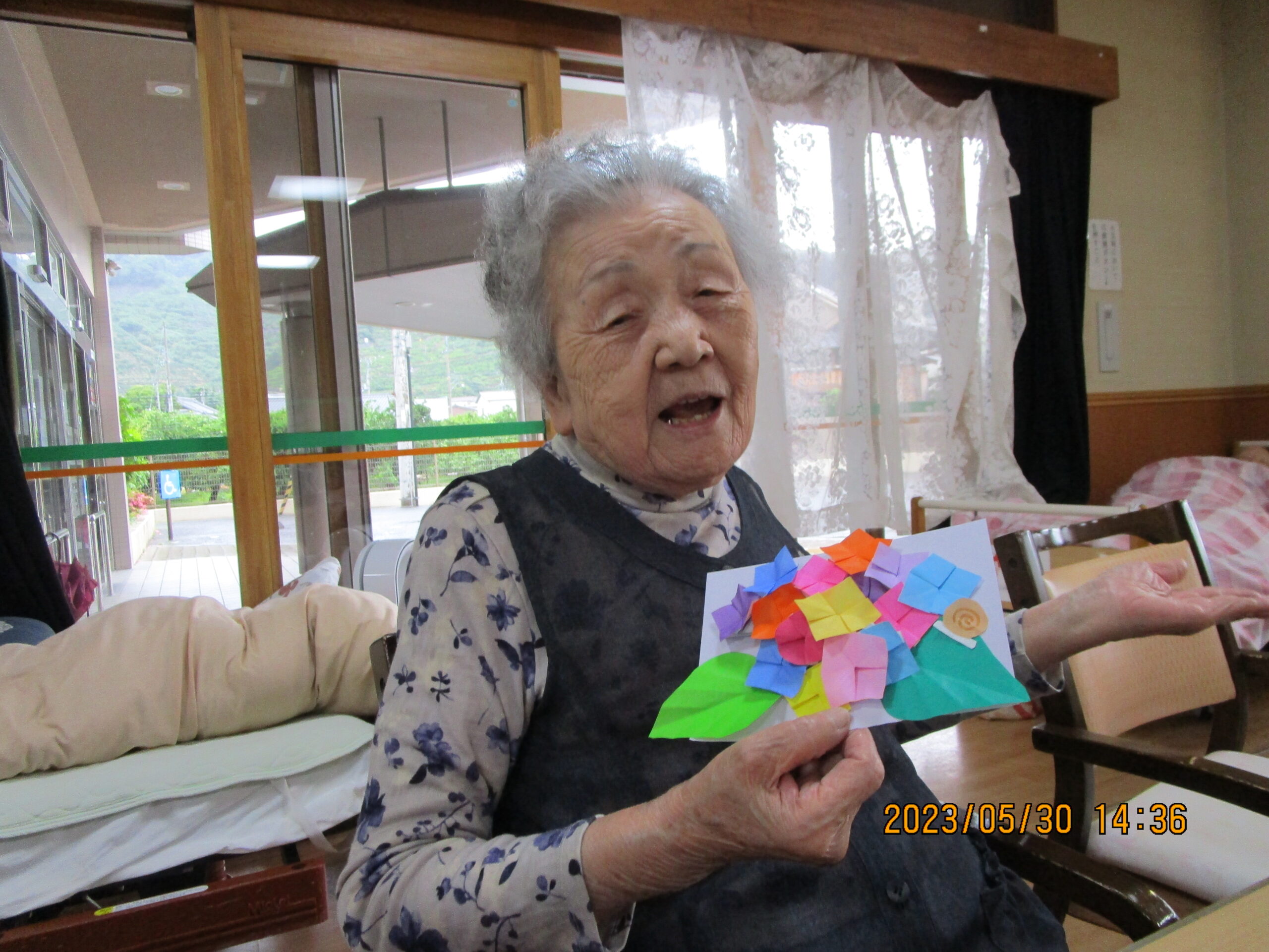 あじさい飾り作り🎵