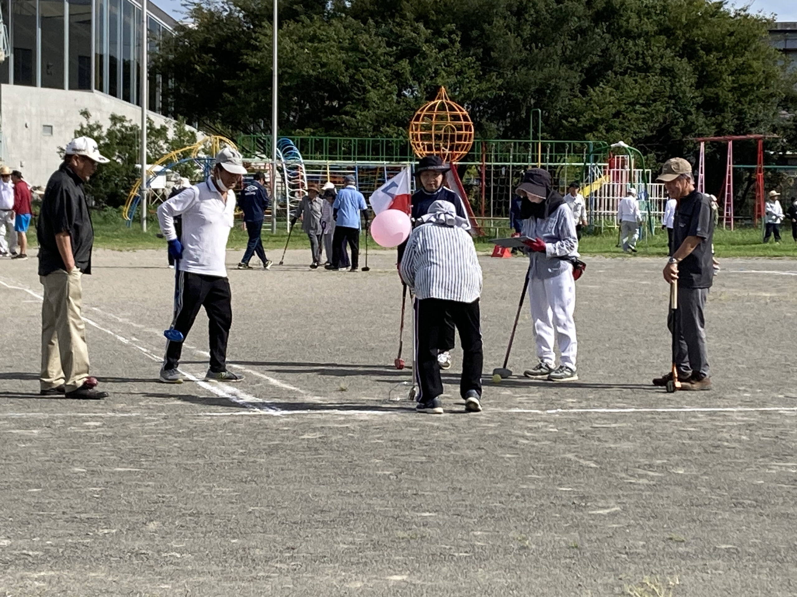 老人クラブ主催　グラウンドゴルフ大会を開催しました!!