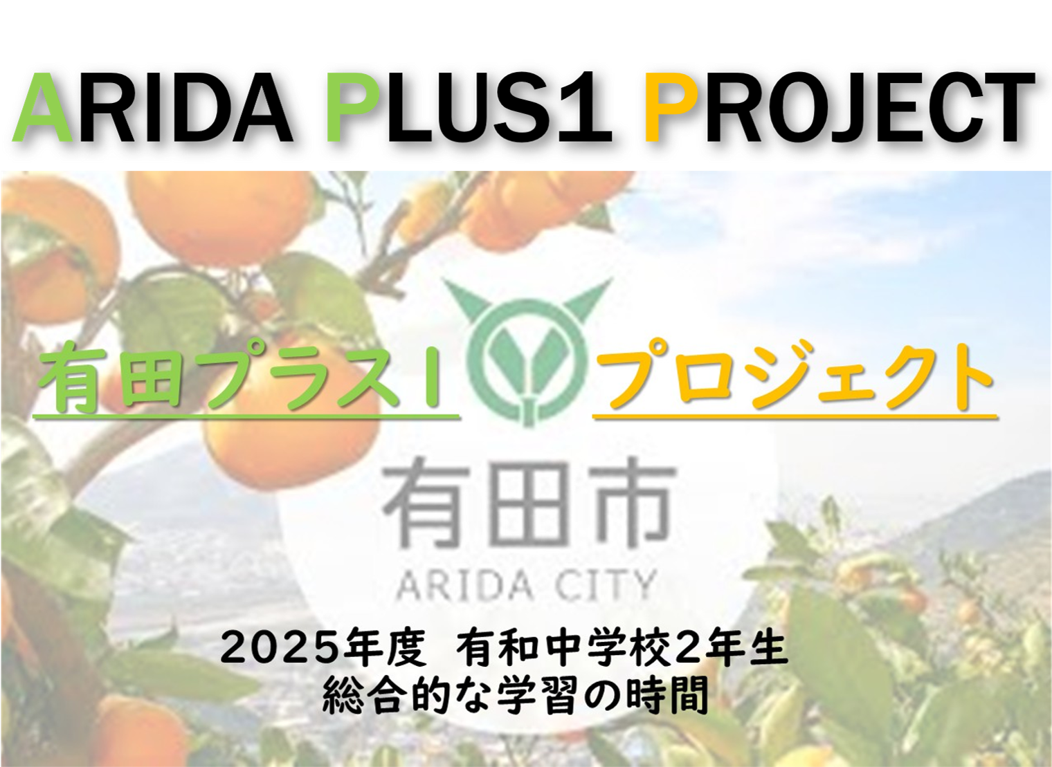 中学２年生 有田プラス１プロジェクト