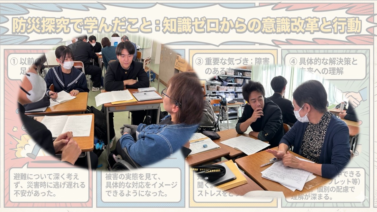 箕島高校３年探究福祉班　インタビューからの学び